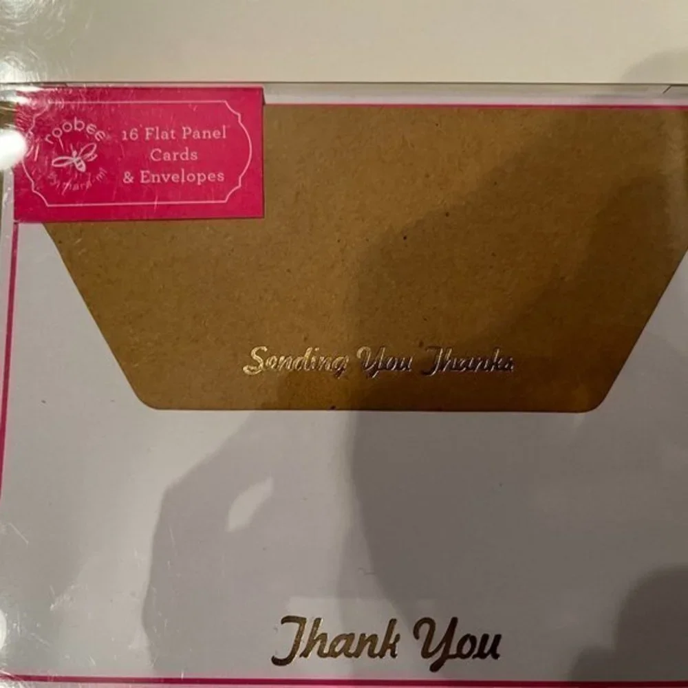 Thank You Cards & Envelopes by Roobee (16‎ cards) h/cards/specific occasions